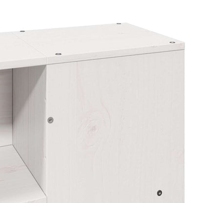 Massivholzbett ohne Matratze Weiß 120x200 cm Kiefernholz