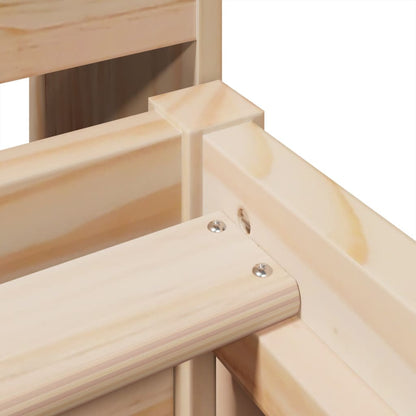 Massivholzbett ohne Matratze 90x190 cm Kiefer