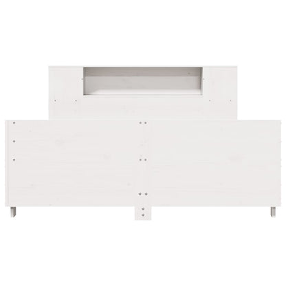 Massivholzbett ohne Matratze Weiß 160x200 Kiefernholz