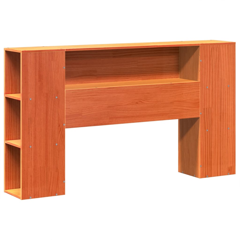 Massivholzbett ohne Matratze Wachsbraun 160x200 Kiefernholz