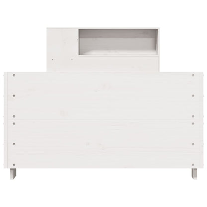 Massivholzbett ohne Matratze Weiß 75x190 cm Kiefernholz