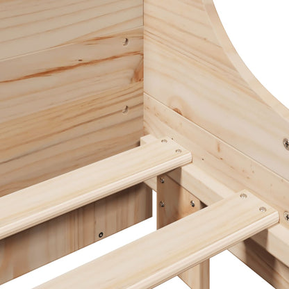 Massivholzbett ohne Matratze 200x200 cm Kiefer