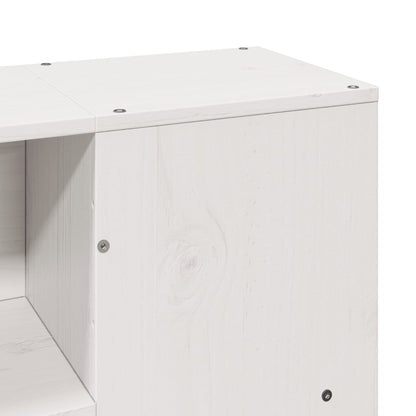 Massivholzbett ohne Matratze Weiß 160x200 Kiefernholz