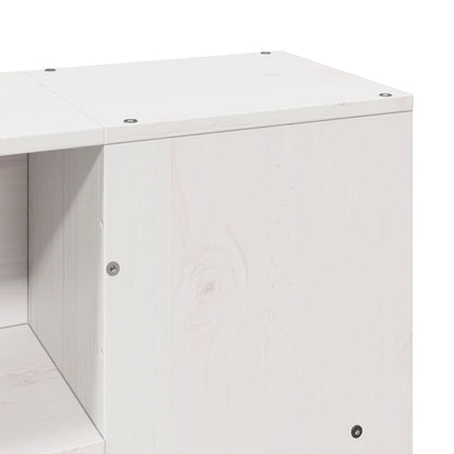 Massivholzbett ohne Matratze Weiß 150x200 cm Kiefernholz