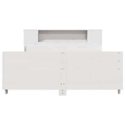 Massivholzbett ohne Matratze Weiß 140x200 cm Kiefernholz