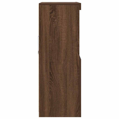 Sideboard Braun Eichen-Optik 81x37x100 cm Holzwerkstoff
