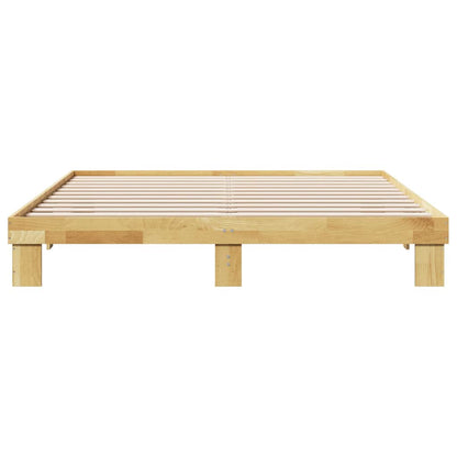 Bettgestell ohne Matratze 180x200 cm Massivholz Eiche