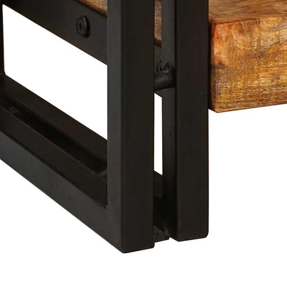 Konsolen-Tische mit Schubladen 2 pcs Braun Massives Mangoholz