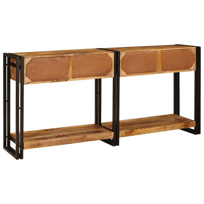 Konsolen-Tische mit Schubladen 2 pcs Braun Massives Mangoholz