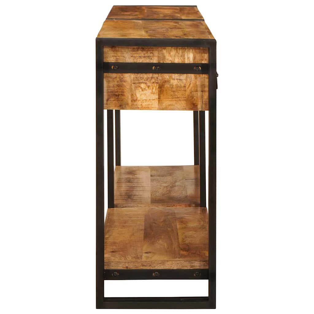 Konsolen-Tische mit Schubladen 2 pcs Braun Massives Mangoholz