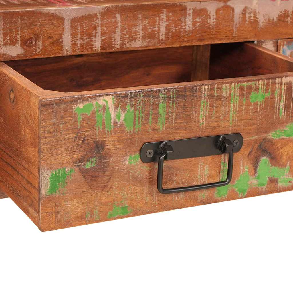 Konsolentisch-Set mit Schubladen mit Regal 2 pcs Mehrfarbig