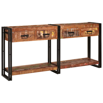 Konsolentisch-Set mit Schubladen mit Regal 2 pcs Mehrfarbig