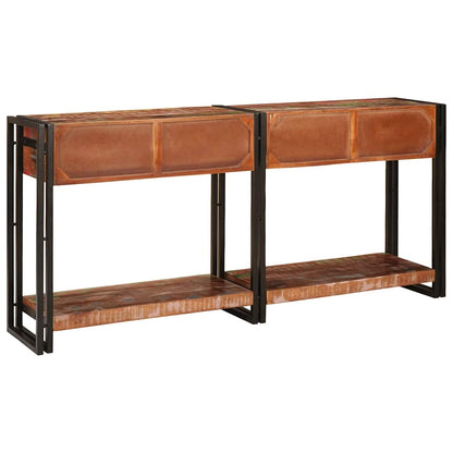 Konsolentisch-Set mit Schubladen mit Regal 2 pcs Mehrfarbig