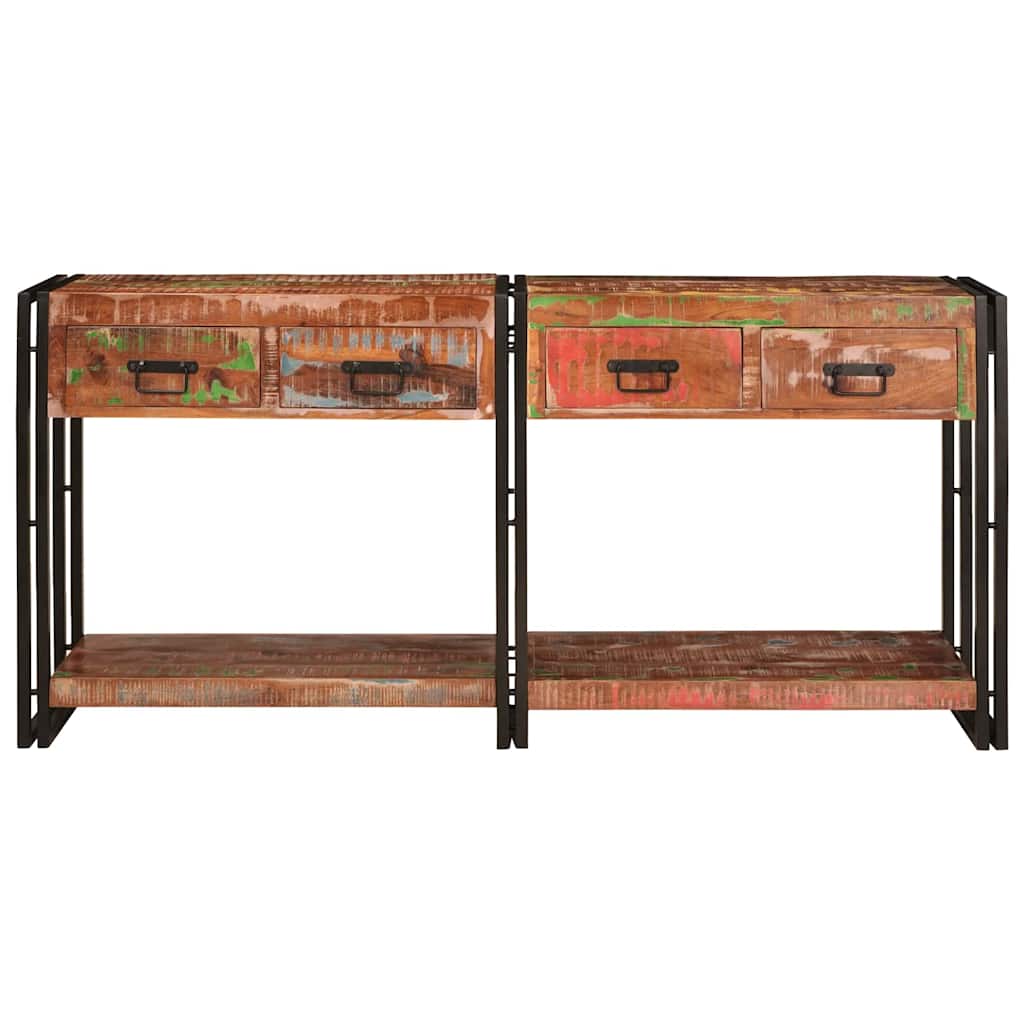 Konsolentisch-Set mit Schubladen mit Regal 2 pcs Mehrfarbig
