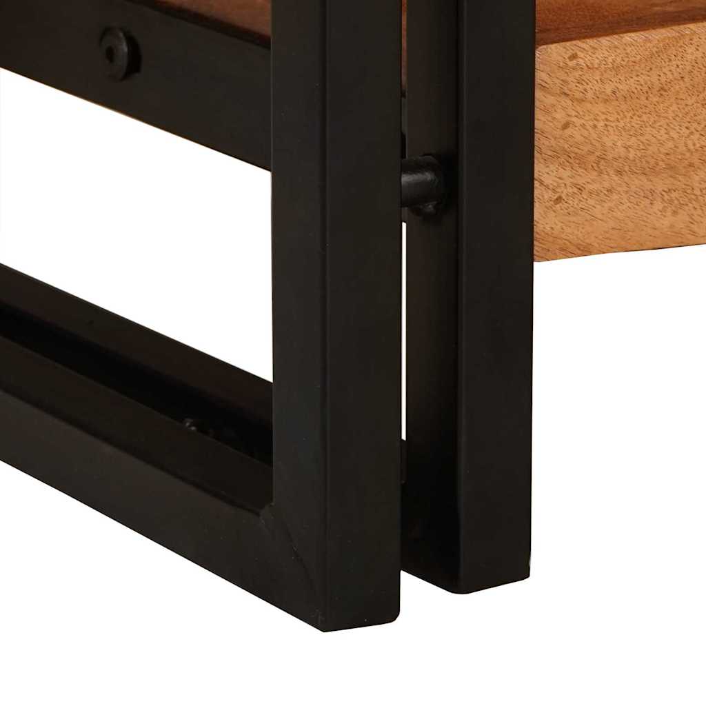 Konsolen-Tische 2 pcs Braun 200 x 33 x 75 cm Massivholz Akazie
