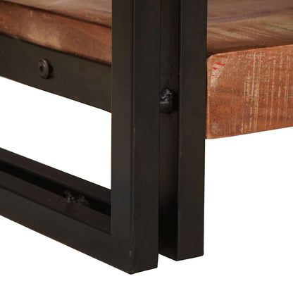 Konsolen-Tische mit Regal 2 pcs Mehrfarbig Massivholz Altholz