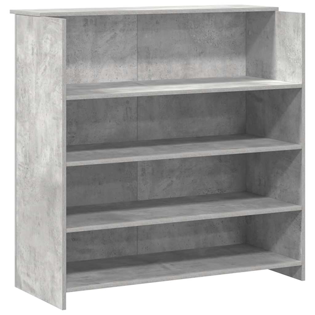Empfangstheke Betongrau 180x50x103,5 cm Holzwerkstoff