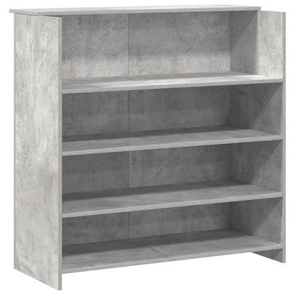 Empfangstheke Betongrau 180x50x103,5 cm Holzwerkstoff