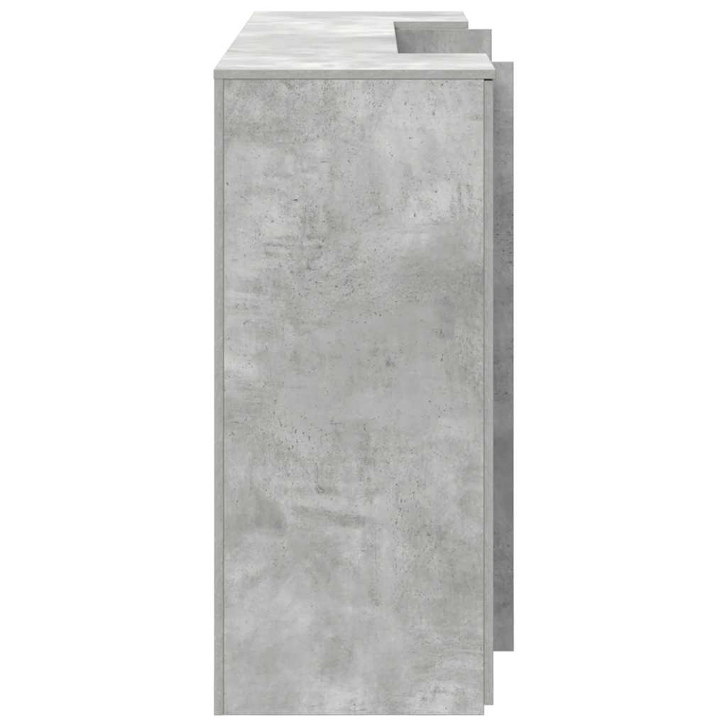 Empfangstheke Betongrau 180x50x103,5 cm Holzwerkstoff