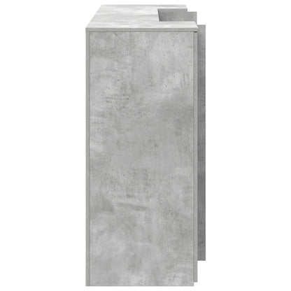 Empfangstheke Betongrau 180x50x103,5 cm Holzwerkstoff