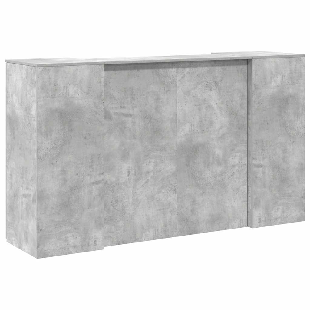 Empfangstheke Betongrau 180x50x103,5 cm Holzwerkstoff