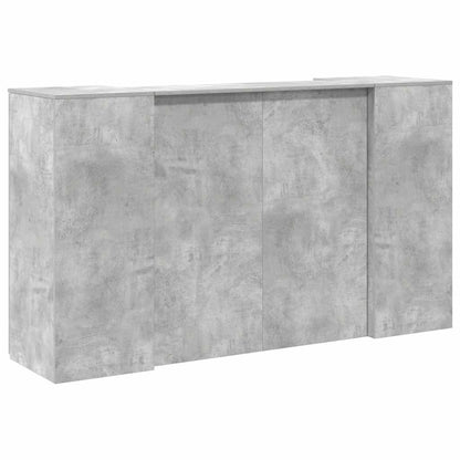 Empfangstheke Betongrau 180x50x103,5 cm Holzwerkstoff