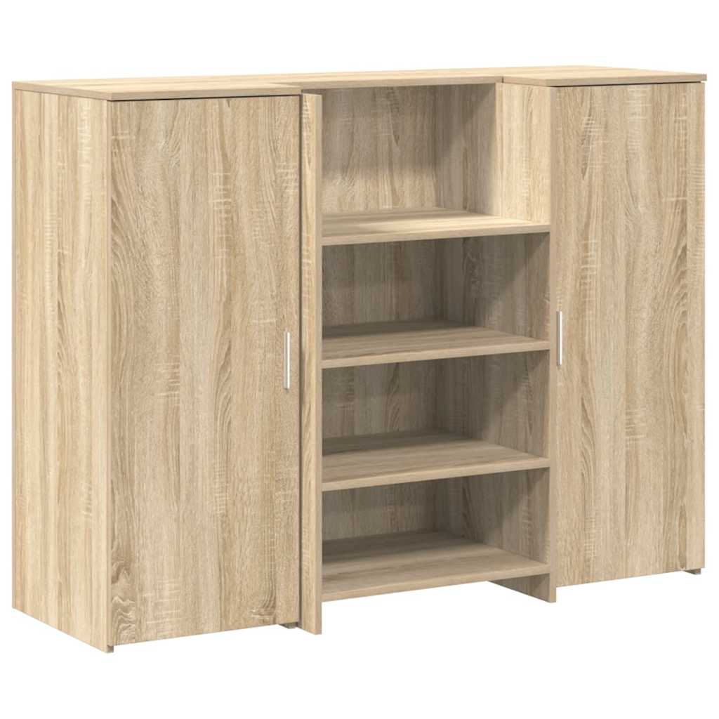 Empfangstheke Sonoma-Eiche 135x50x103,5 cm Holzwerkstoff