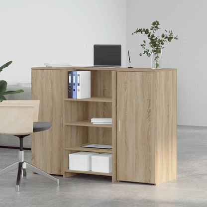 Empfangstheke Sonoma-Eiche 135x50x103,5 cm Holzwerkstoff