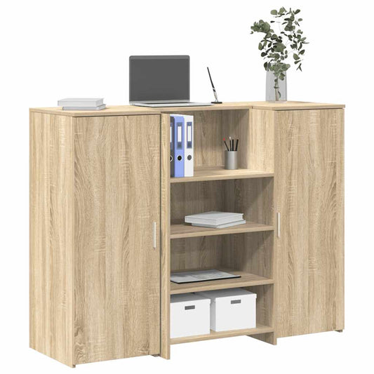 Empfangstheke Sonoma-Eiche 135x50x103,5 cm Holzwerkstoff