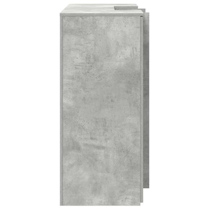 Empfangstheke Betongrau 135x50x103,5 cm Holzwerkstoff