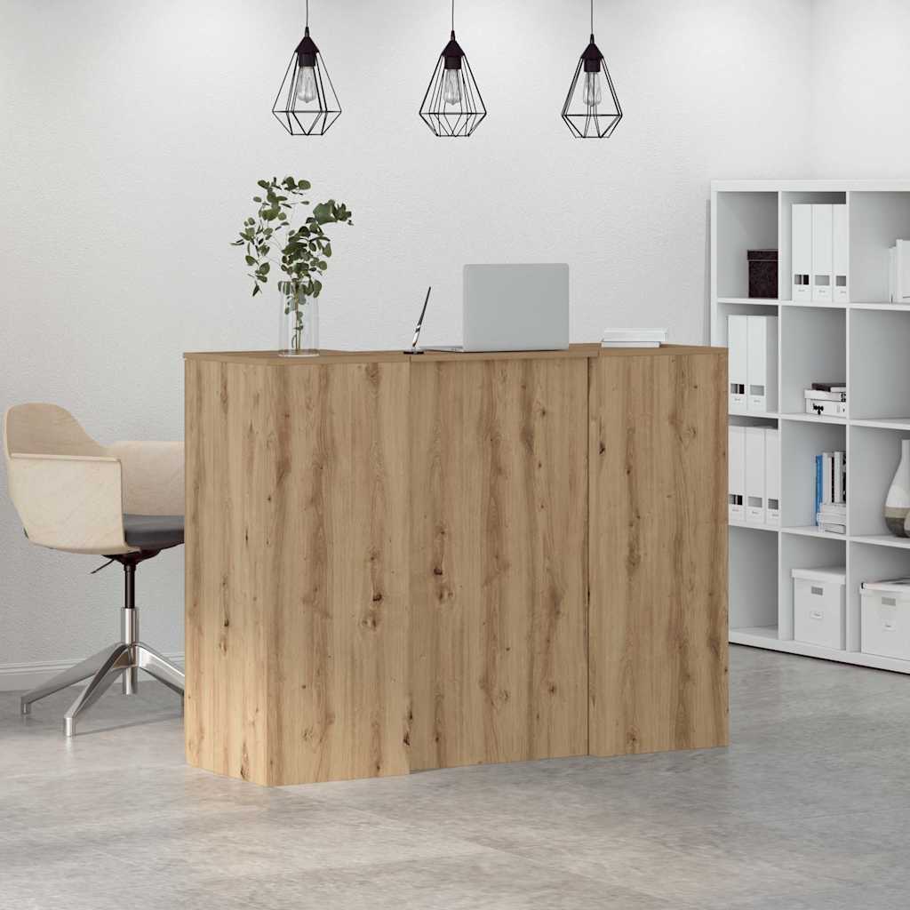 Empfangstheke Artisan-Eiche 135x50x103,5 cm Holzwerkstoff