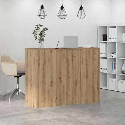 Empfangstheke Artisan-Eiche 135x50x103,5 cm Holzwerkstoff
