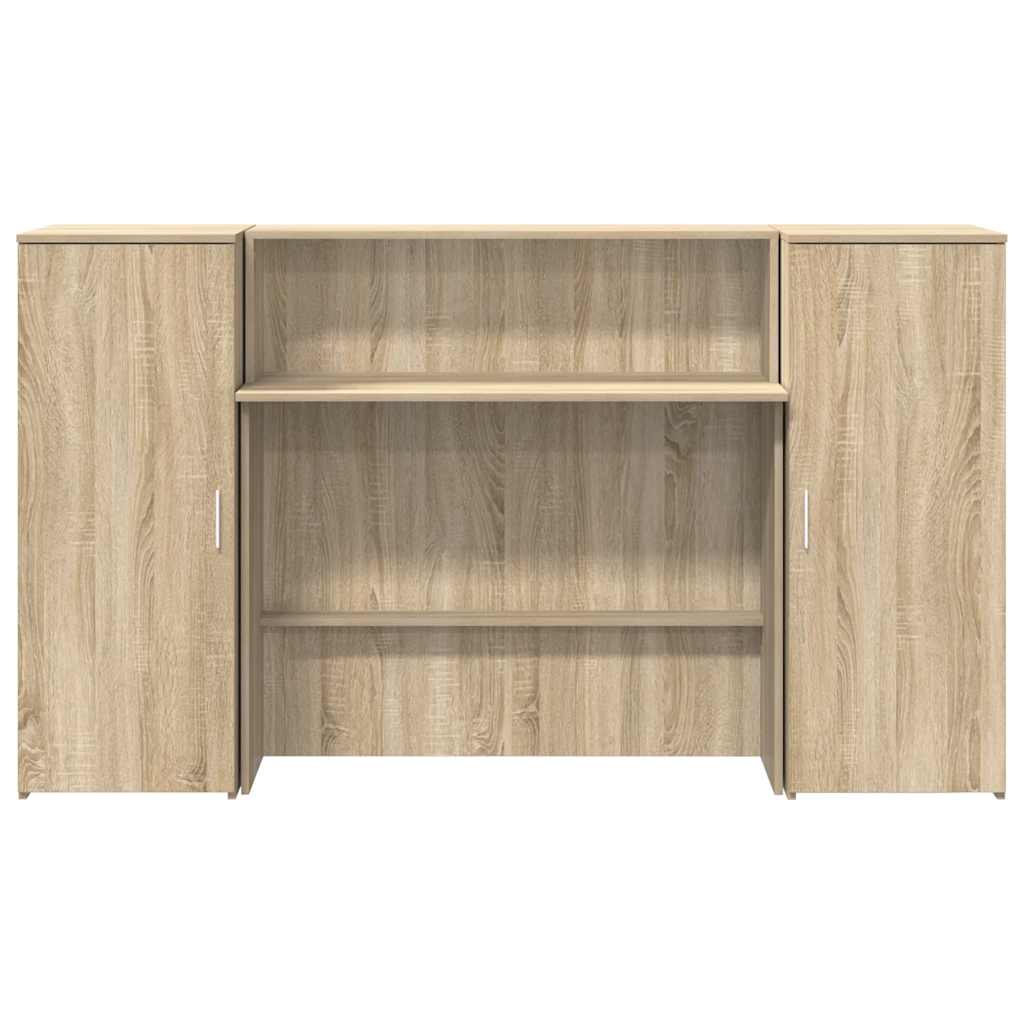 Empfangstheke Sonoma-Eiche 180x50x103,5 cm Holzwerkstoff