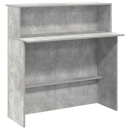 Empfangstheke Betongrau 180x50x103,5 cm Holzwerkstoff