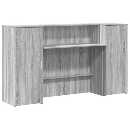 Empfangstheke Grau Sonoma 180x50x103,5 cm Holzwerkstoff