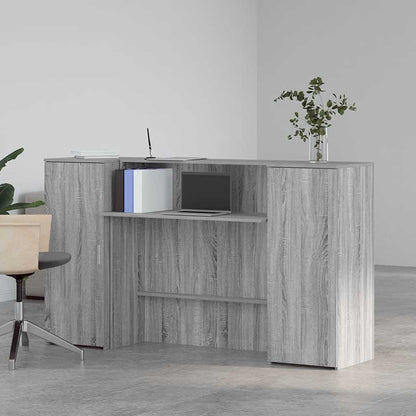 Empfangstheke Grau Sonoma 180x50x103,5 cm Holzwerkstoff