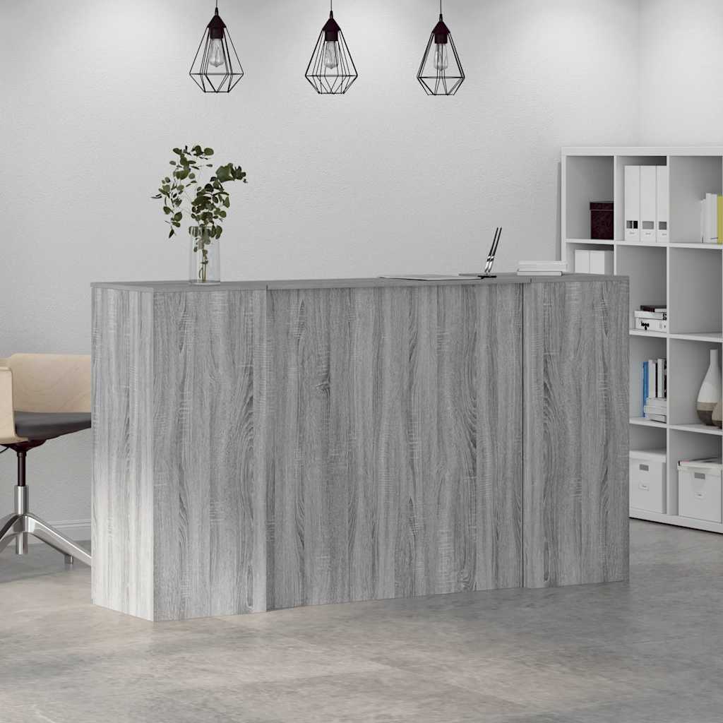Empfangstheke Grau Sonoma 180x50x103,5 cm Holzwerkstoff