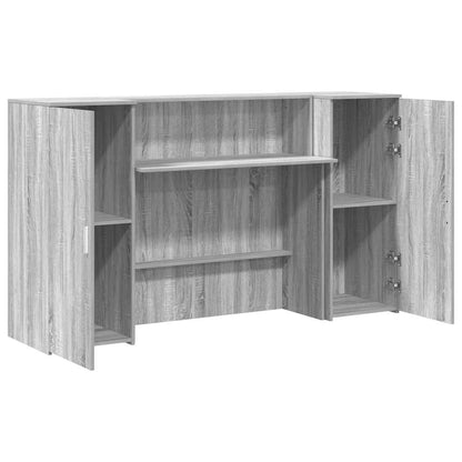 Empfangstheke Grau Sonoma 180x50x103,5 cm Holzwerkstoff