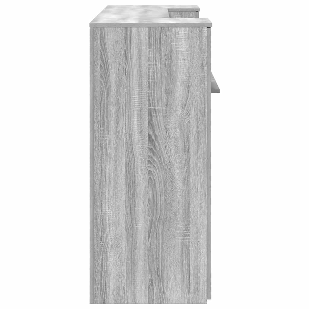 Empfangstheke Grau Sonoma 180x50x103,5 cm Holzwerkstoff