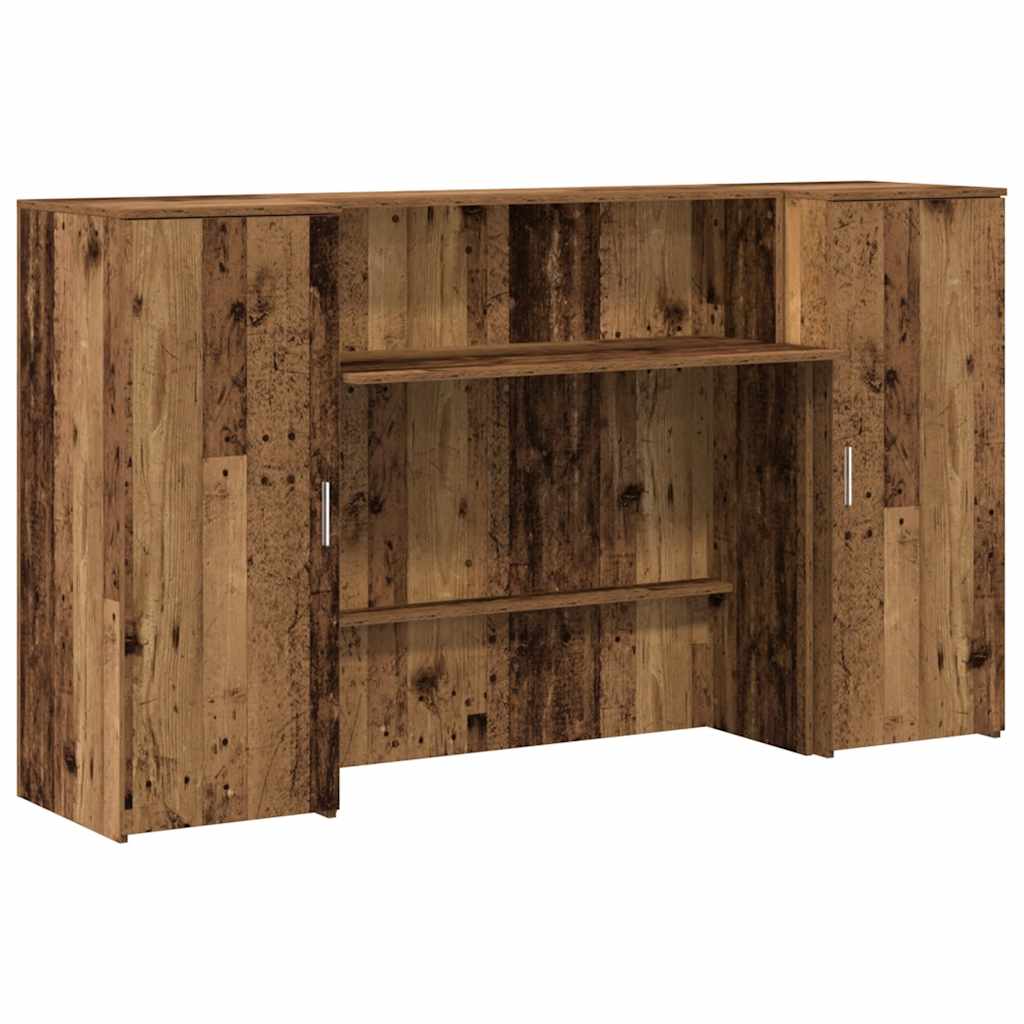 Empfangstheke Altholz-Optik 180x50x103,5 cm Holzwerkstoff