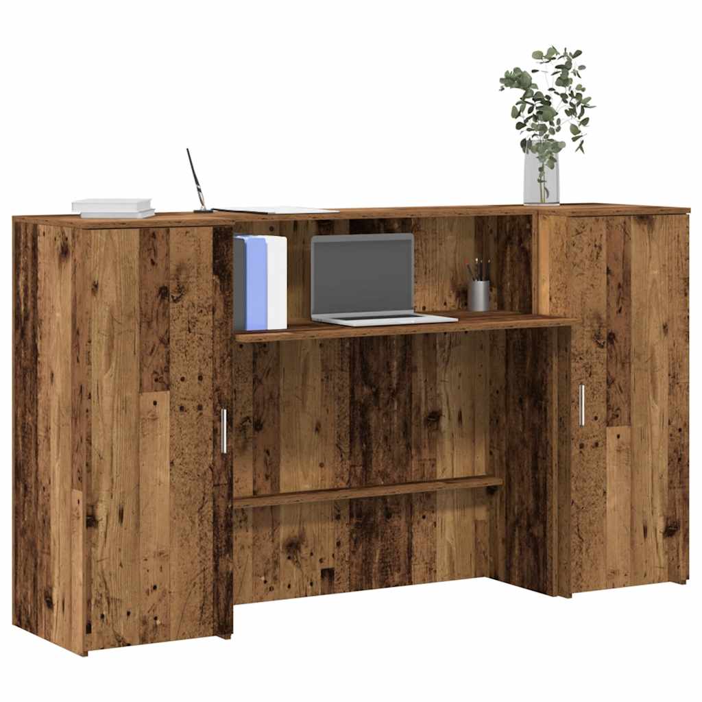 Empfangstheke Altholz-Optik 180x50x103,5 cm Holzwerkstoff