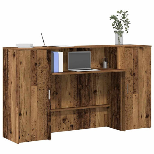 Empfangstheke Altholz-Optik 180x50x103,5 cm Holzwerkstoff