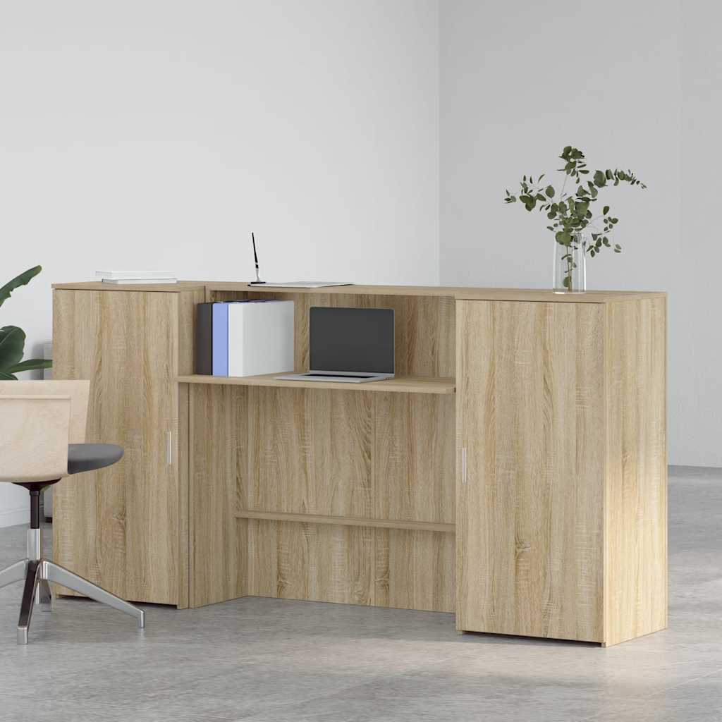 Empfangstheke Sonoma-Eiche 200x50x103,5 cm Holzwerkstoff
