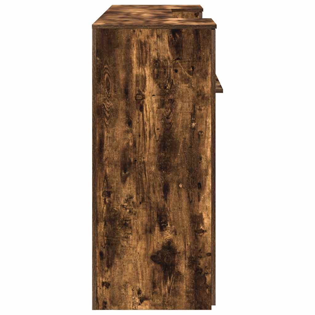 Empfangstheke Räuchereiche 200x50x103,5 cm Holzwerkstoff