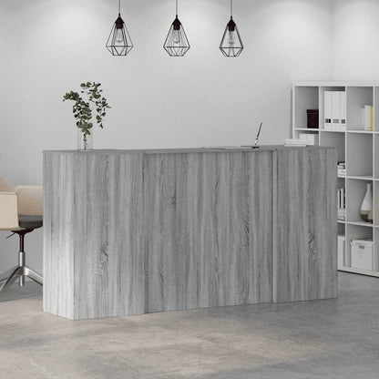 Empfangstheke Grau Sonoma 200x50x103,5 cm Holzwerkstoff