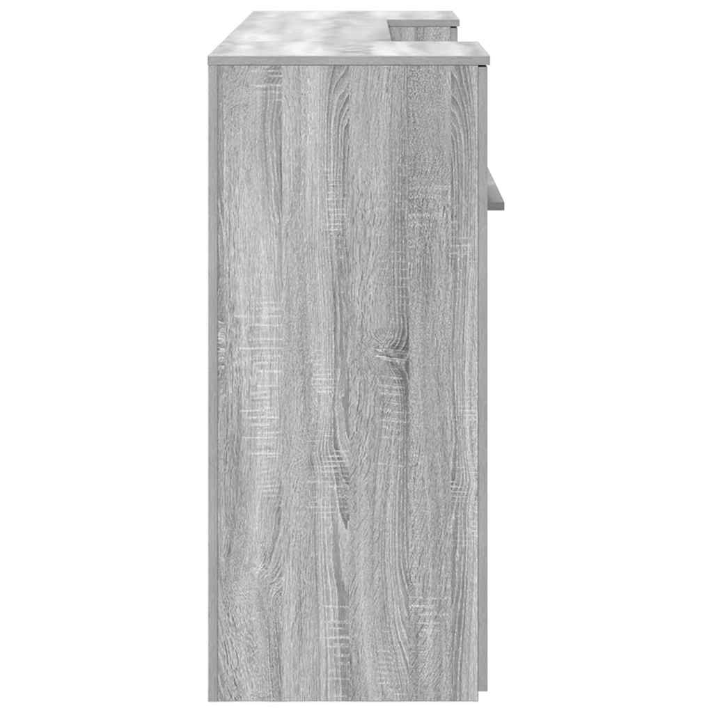 Empfangstheke Grau Sonoma 200x50x103,5 cm Holzwerkstoff