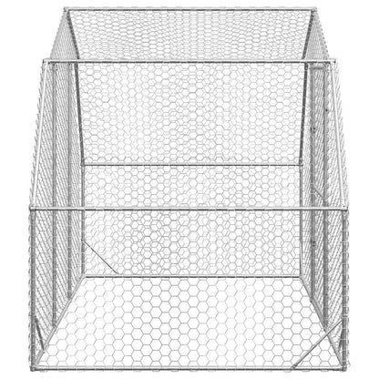 Hühnerstall 2,5x2x2,25 m Verzinkter Stahl