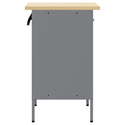 Werkbank Rot und Grau 50 x 55 x 85 cm Pulverbeschichteter Stahl
