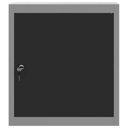 Werkzeugschrank mit Regal Schwarz und Grau 50 x 20 x 55 cm