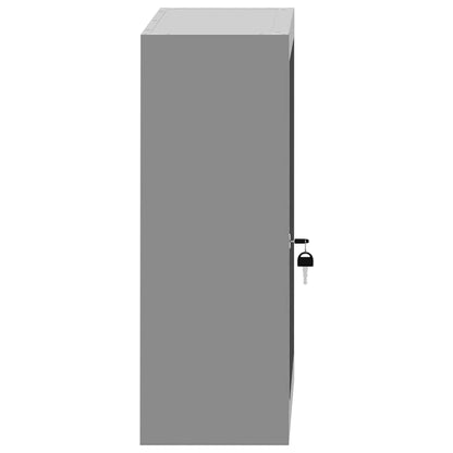 Werkzeugschrank mit Regal Schwarz und Grau 50 x 20 x 55 cm